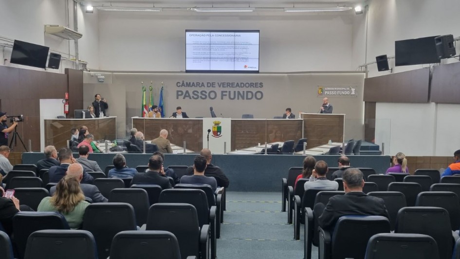 Audiência de terça-feira (06) foi realizada na Câmara de Vereadores de Passo Fundo